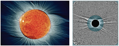 Solar corona, solar wind and magnetic activity
